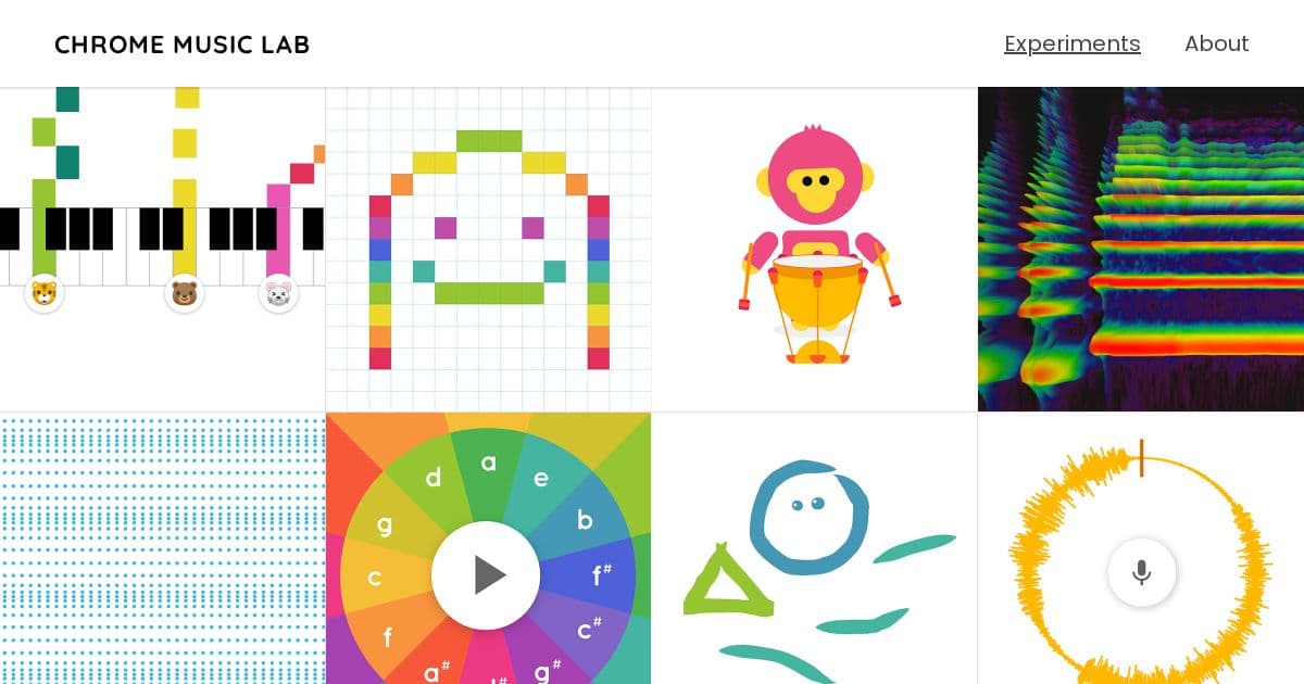 Chrome Music Lab preview