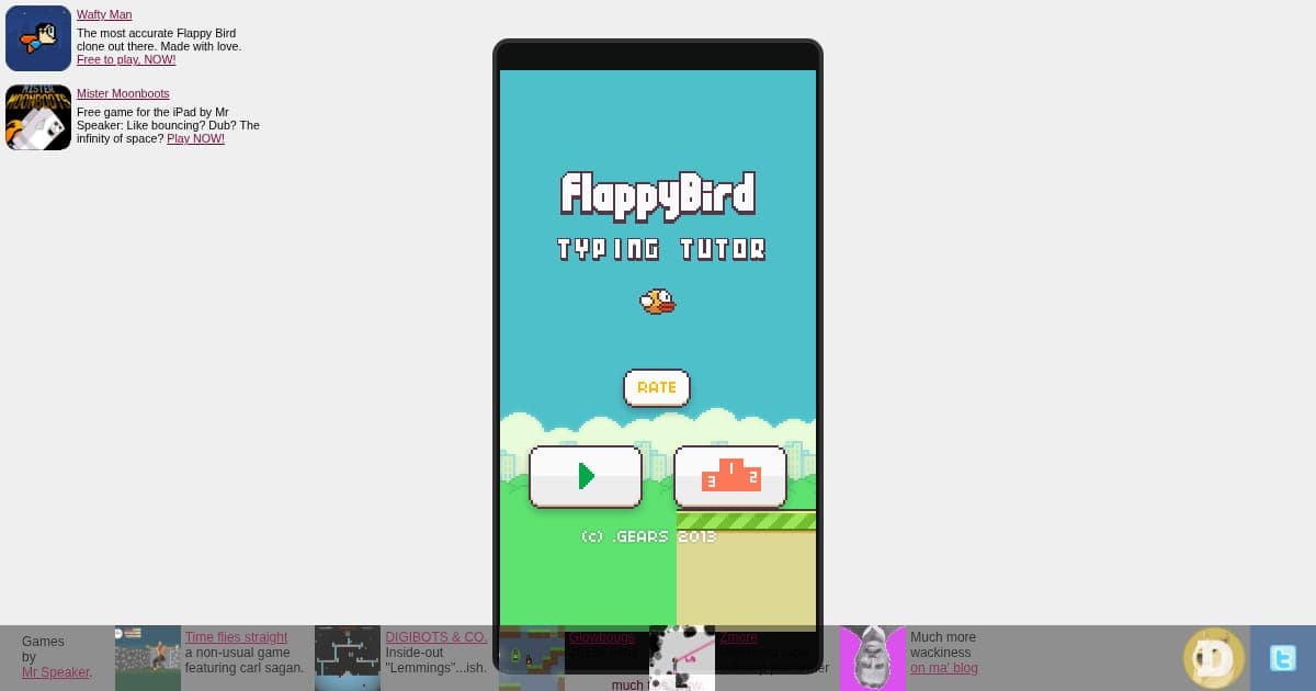 Flappy Bird Typing Tutor preview