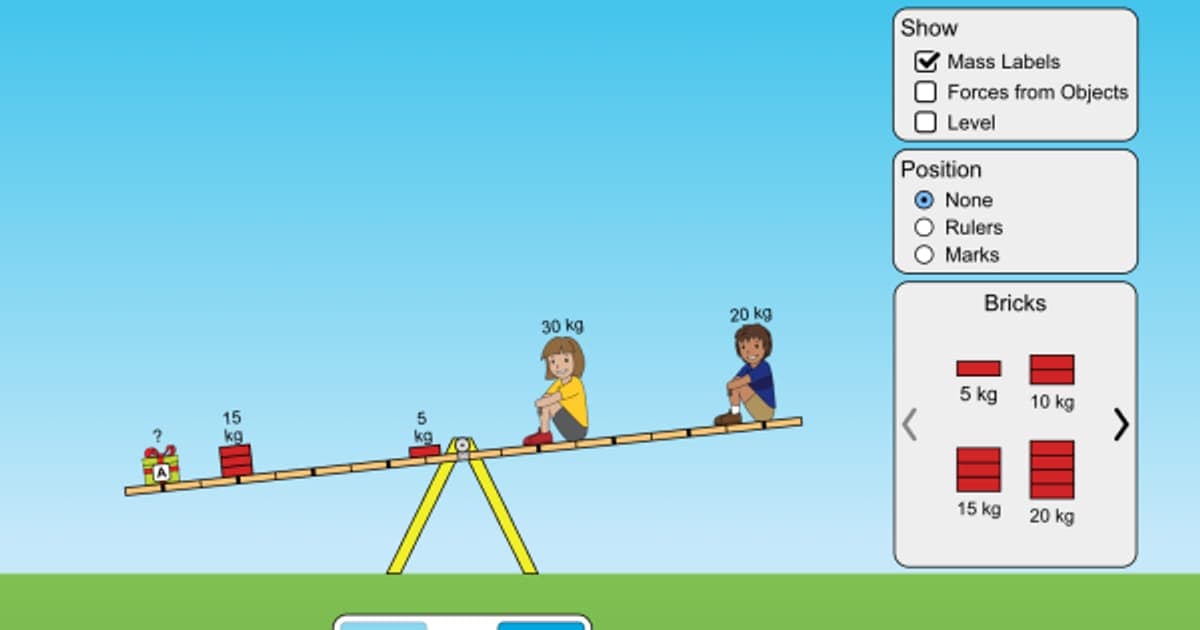 PhET Balancing Act preview