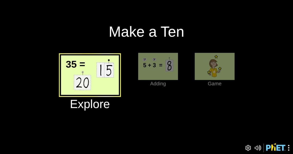 PhET Make a Ten preview